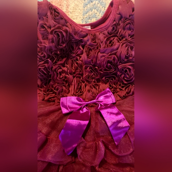 Popatu Baby girl purple/mauve Tutu tank dress sz12Mo - Picture 4 of 5